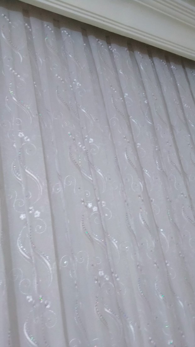 Beyaz Düz Desensiz Perde - Görsel 3