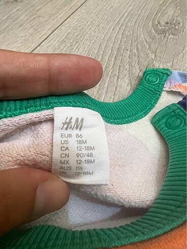 1 Yaş Beden çeşitli Renk H&M TAKIM RENKLİ