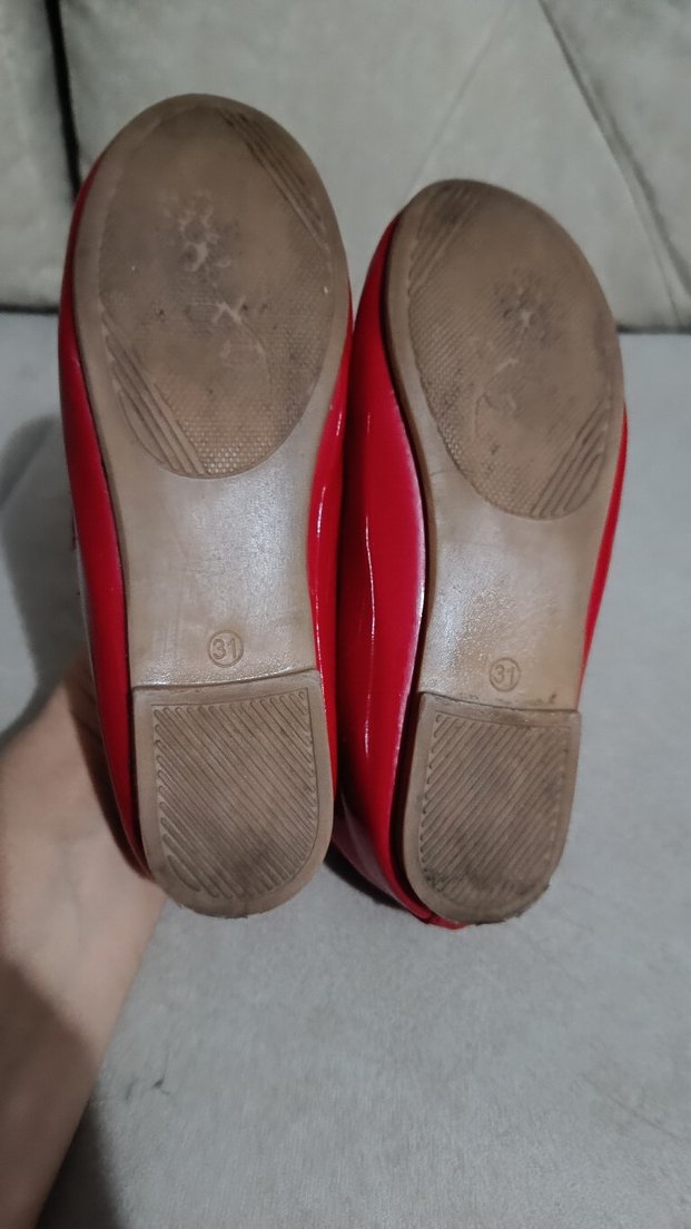 Kız Çocuk Kırmızı Tokalı Babet - Görsel 3