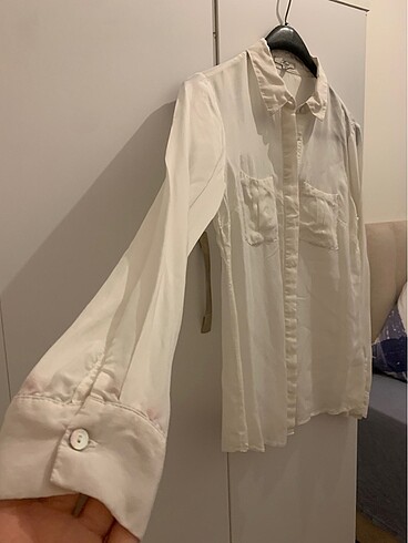 Mavi Jeans ipek kumaş mavi gömlek