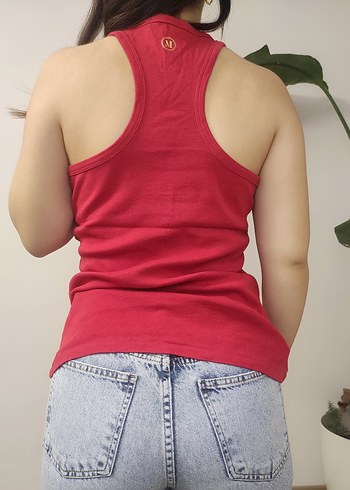 Mango Kırmızı Kadın bluz - Görsel 5