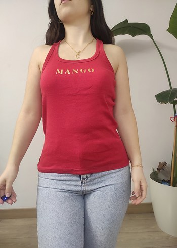 Mango Kırmızı Kadın bluz - Görsel 4