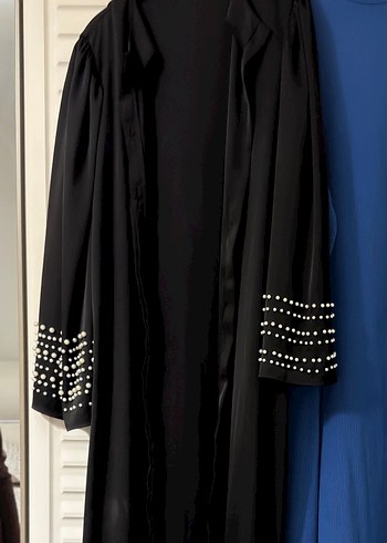 Diğer Siyah Tasli Uzun Abaya