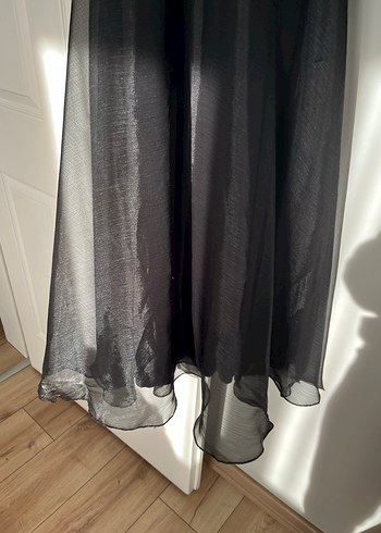 Nakışlı Siyah Uzun Kollu Uzun abiye - Görsel 6