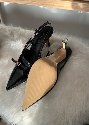 Tokalı Siyah Stiletto Kadın Ayakkabı - Görsel 5