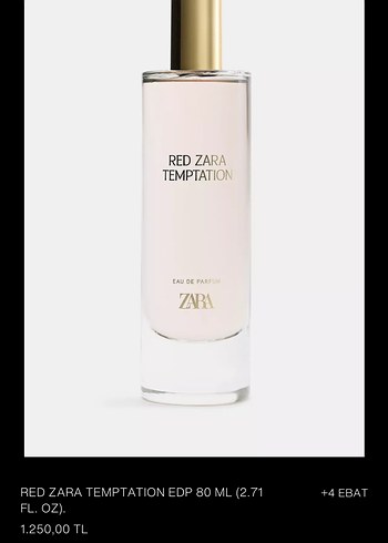 Zara Red Temptation Kadın Parfümü - Görsel 2