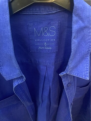 Marks & Spencer Arka pile şık bir keten gömlek