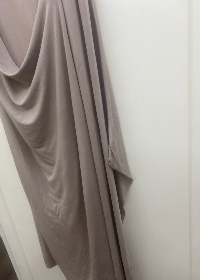 Penye şık detaylı vesalaş bir elbise 42-46 arası - Görsel 3