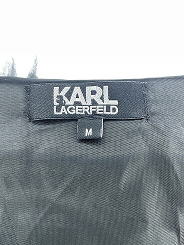 m Beden siyah Renk Karl Lagerfeld Deri Ceket %70 İndirimli.