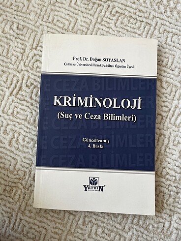 Kriminoloji- Doğan Soyaslan