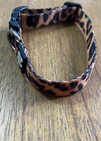 Kahverengi Desenli Köpek Boyun Tasması (Medium 2 x 34 cm) - Görsel 2