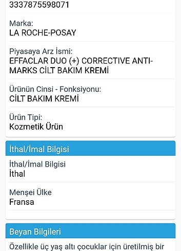 Beden Renk LA ROCHE POSAY