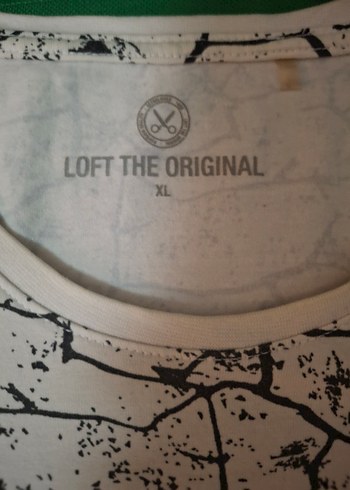 Loft Loft Erkek Beyaz Kısa Kollu Desenli Tişört