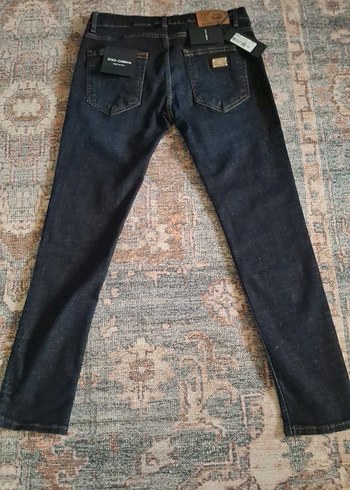 Dolce Gabbana Erkek Lacivert Regular Fit Denim Jean - Görsel 4