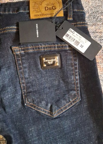 Dolce Gabbana Erkek Lacivert Regular Fit Denim Jean - Görsel 5