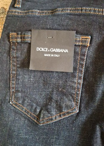 Dolce Gabbana Erkek Lacivert Regular Fit Denim Jean - Görsel 6