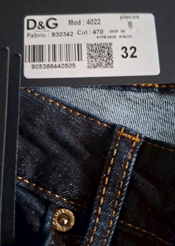 Dolce Gabbana Erkek Lacivert Regular Fit Denim Jean - Görsel 3