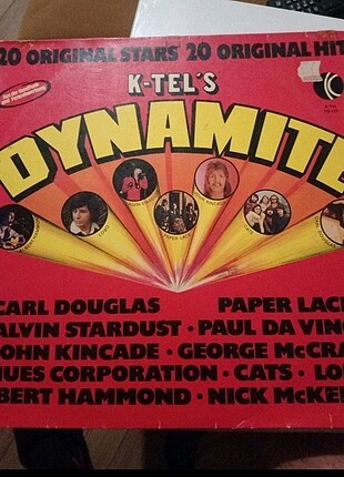 Vintage // K-Tel's Dynamite karışık plak.
