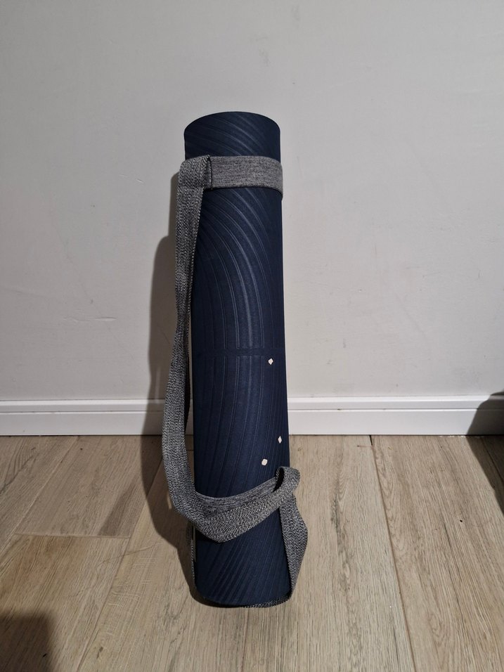 Gri Taşıma Çantalı Decathlon Yoga Matı Lacivert - Görsel 4