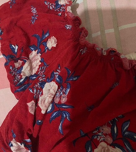 xs Beden çeşitli Renk Hm desenli crop