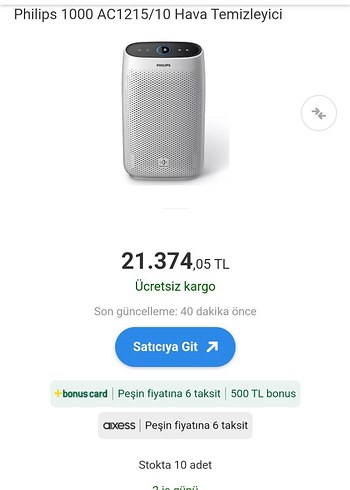 Philips AC1215 Hava Temizleyici - Görsel 7