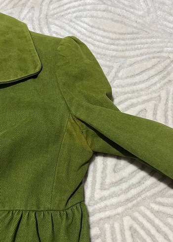 Düğmeli Yeşil Kadın Blazer Ceket - Görsel 3