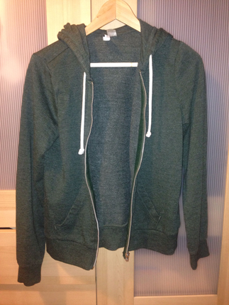 Yesil kapsonlu sweat