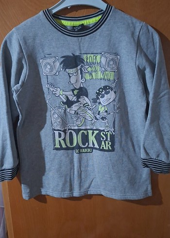 LC Waikiki Erkek Çocuk Baskılı Uzun Kollu Sweatshirt 2'li takım
