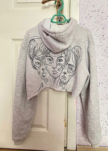 Crop sweat kazak polar