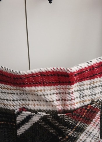 Ekoseli Askılı Kadın Slopet Elbise - Görsel 4