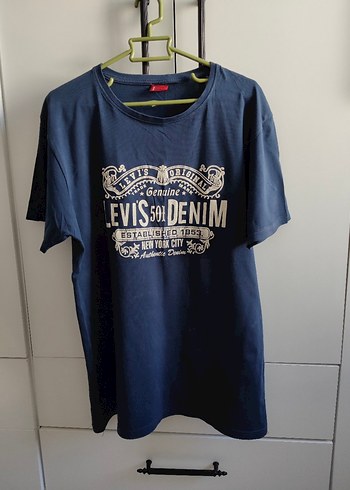 Levis Lacivert Bisiklet Yaka Tisort