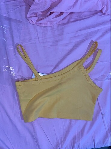 m Beden sarı Renk Nike crop büstiyer