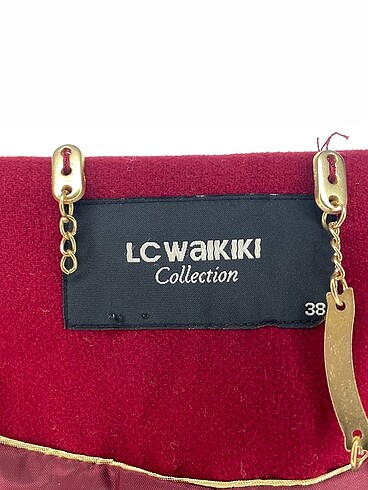 38 Beden kırmızı Renk LC Waikiki Panço %70 İndirimli.