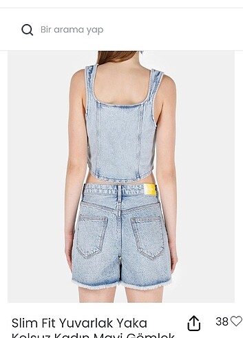 Colin's Colins denim yuvarlak yaka gömlek