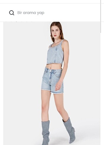 s Beden mavi Renk Colins denim yuvarlak yaka gömlek