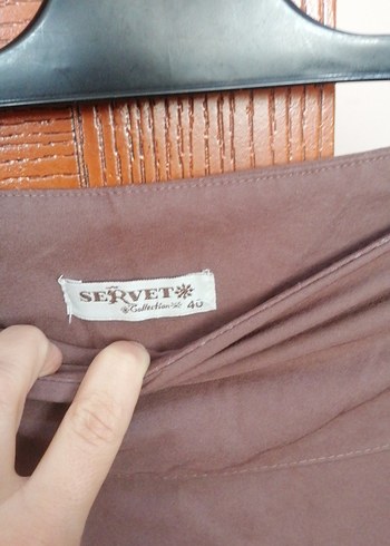 Bej Uzun Keten Salaş Etek - Görsel 3