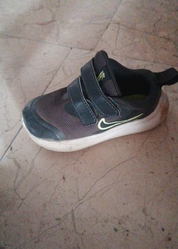 Erkek Çocuk koyu yesil Cırtlı Spor Ayakkabı - Görsel 2