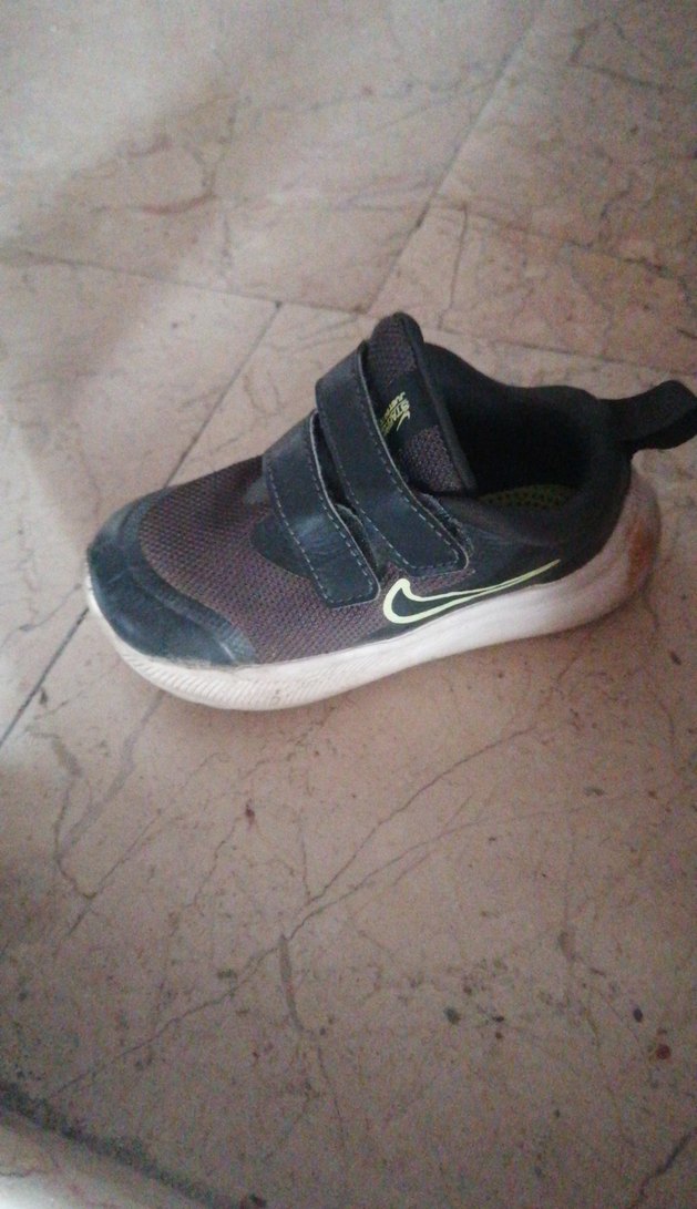 Erkek Çocuk koyu yesil Cırtlı Spor Ayakkabı - Görsel 2