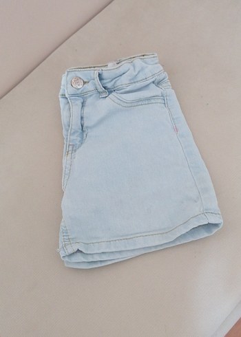 Kız Çocuk Mavi Denim Şort - Görsel 2