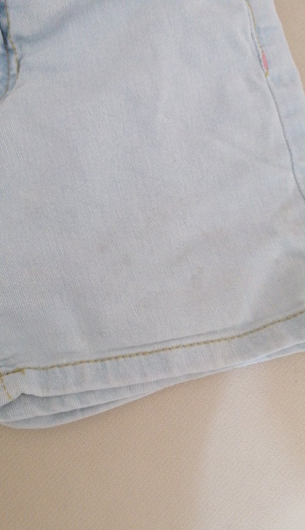 Kız Çocuk Mavi Denim Şort - Görsel 3