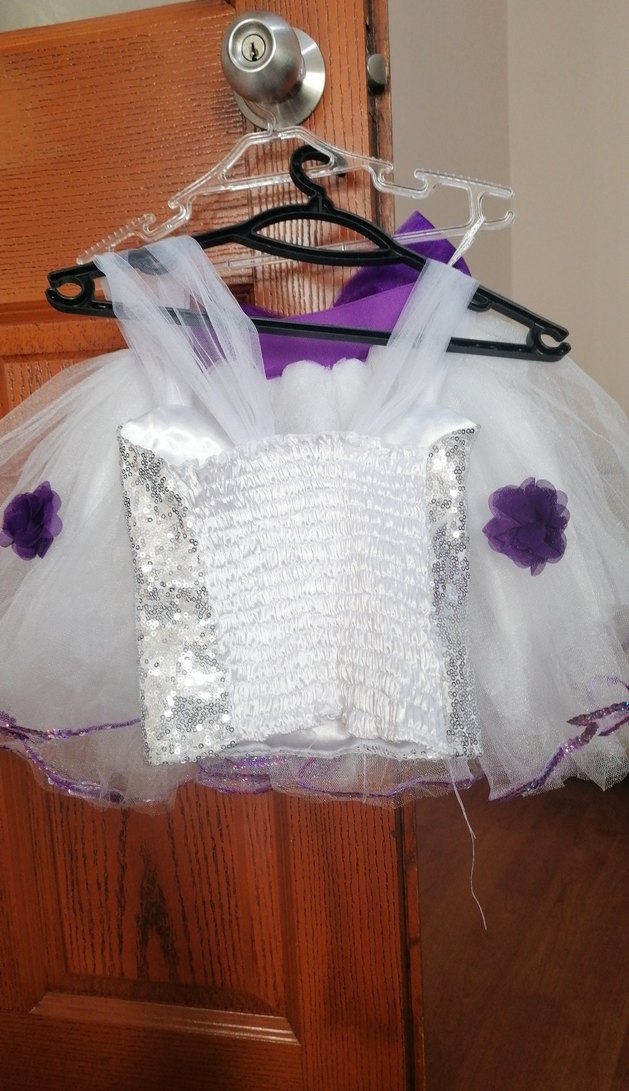 Mor Fırfırlı Kolsuz Straplez Kız Elbisesi - Görsel 2