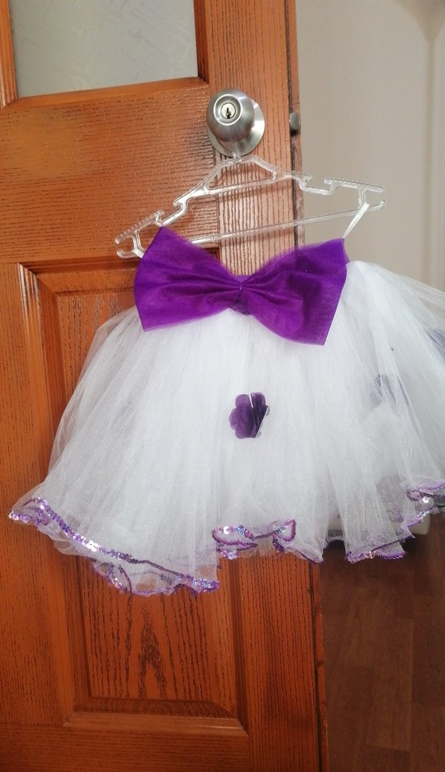 Mor Fırfırlı Kolsuz Straplez Kız Elbisesi - Görsel 4