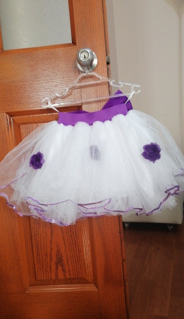 Mor Fırfırlı Kolsuz Straplez Kız Elbisesi - Görsel 3