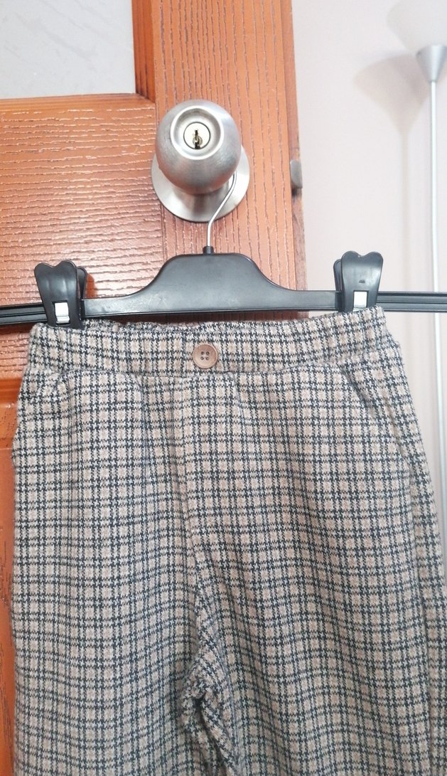 Erkek Çocuk kahve Düğmeli Regular Fit Pantolon - Görsel 2