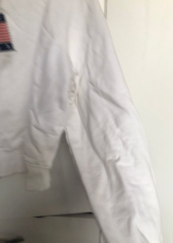 xs Beden beyaz Renk Tommy Jeans Kadın Beyaz Kapüşonlu Sweatshirt