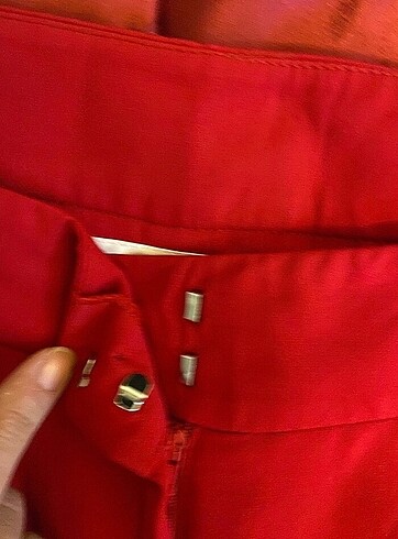 xl Beden kırmızı Renk Kumaş pantolon
