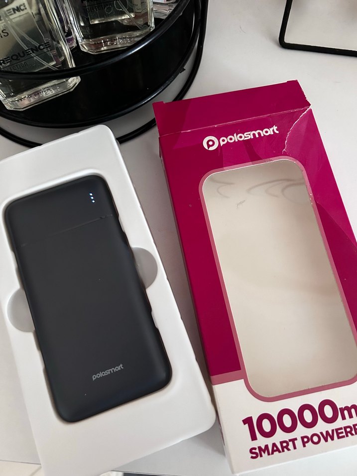 10000mAh Kapasiteli Pembe Powerbank - Görsel 2