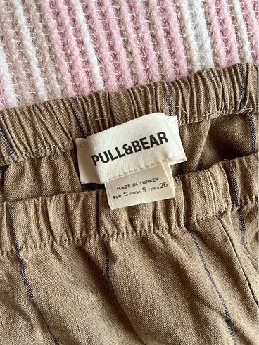 s Beden kahverengi Renk pull&bear kumaş pantolon