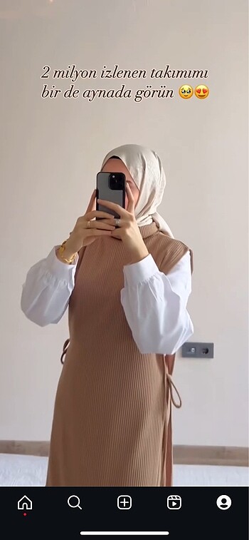 38 Beden camel Renk Takım