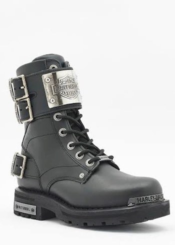 Harley Davidson Siyah Deri Ricketson Bot